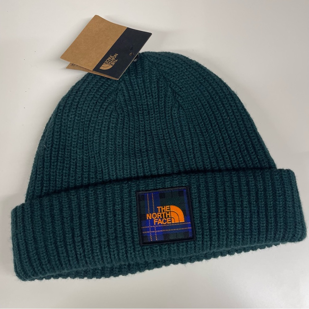 The North Face Green Knit Beanie Hat